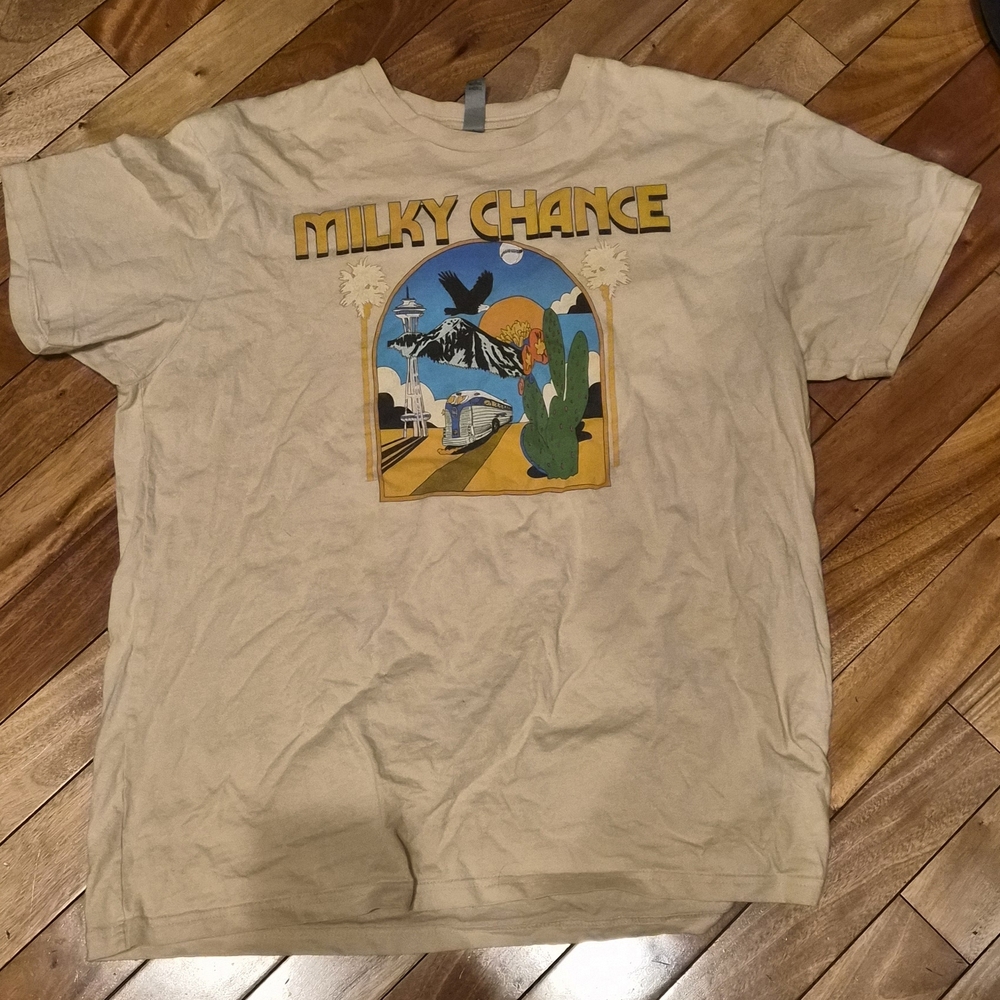 MILKY CHANCE Shirt Mens Size Large 2021 North American Tour Band Concert